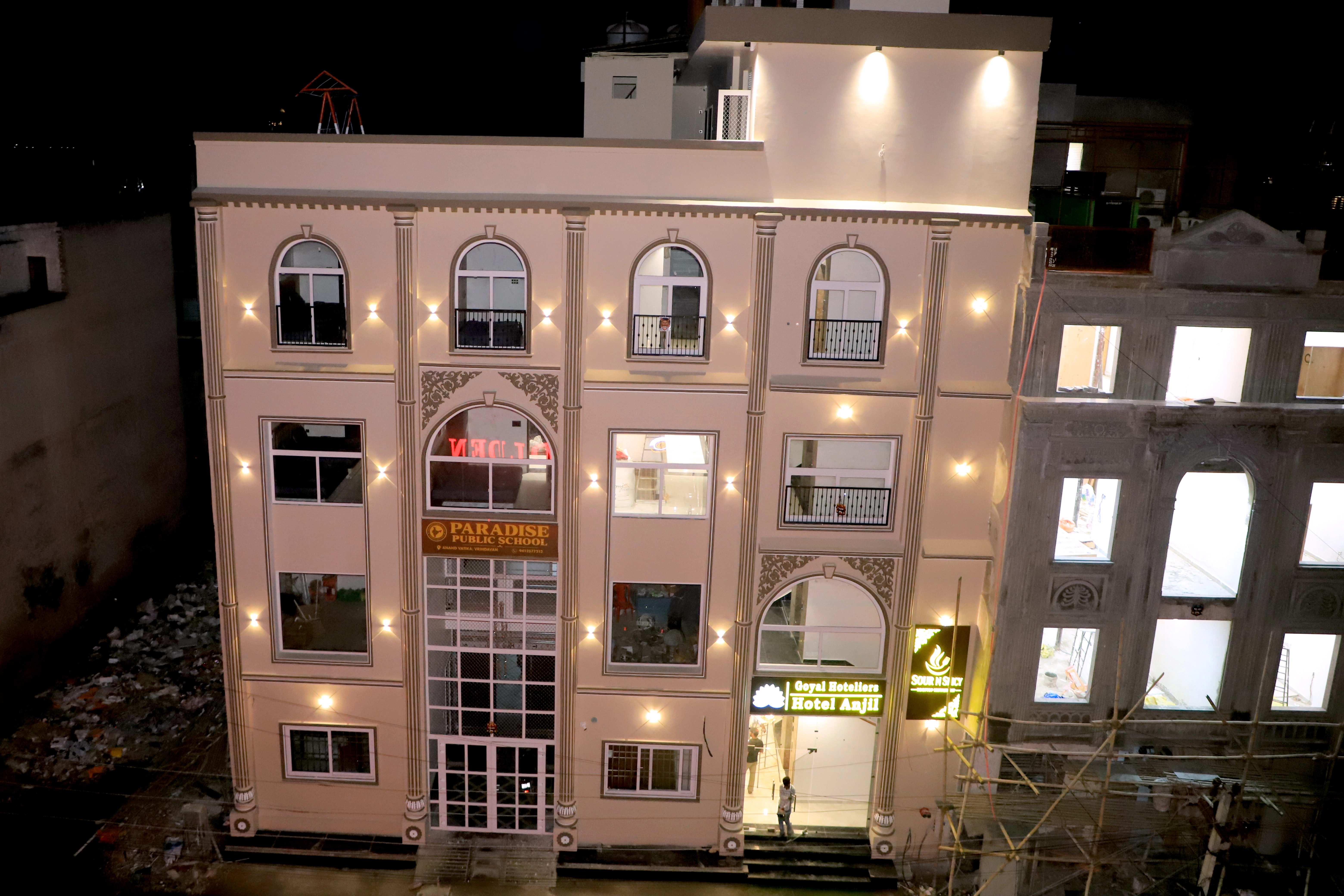 Front View of Hotel Anjil Vrindavan